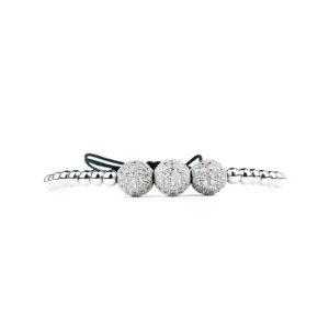 Pulsera de zirconia para hombre Triple Orbe