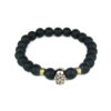 Pulsera Calavera Basic (negro mate) - Imagen 2