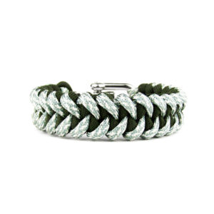 Pulsera tejida para hombre Survival