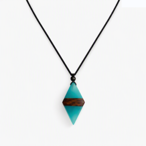 Collar Resina Madera Andrómeda