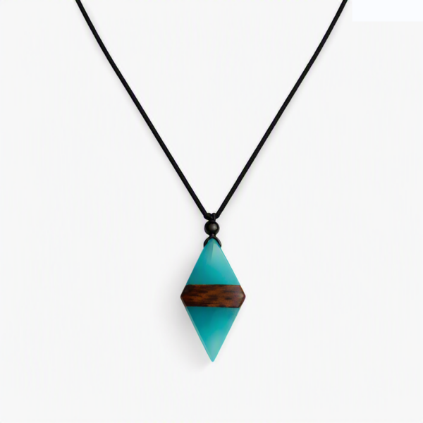 Collar Resina Madera Andrómeda